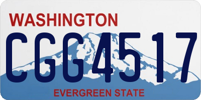 WA license plate CGG4517