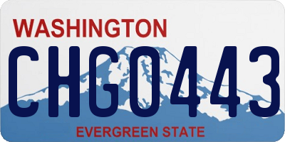 WA license plate CHG0443