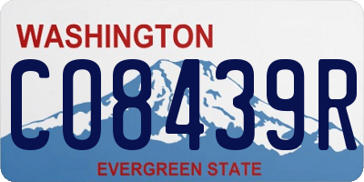 WA license plate CO8439R