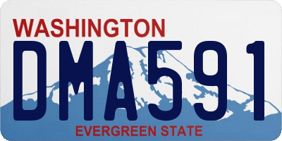 WA license plate DMA591