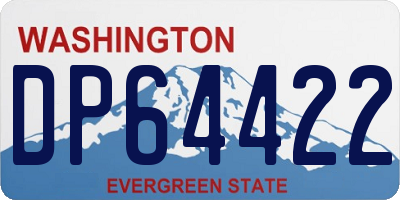 WA license plate DP64422