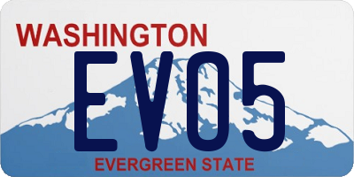 WA license plate EVO5