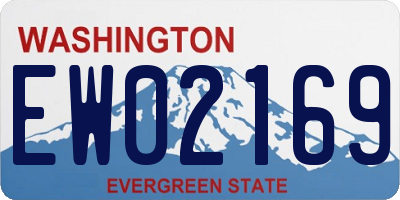 WA license plate EW02169