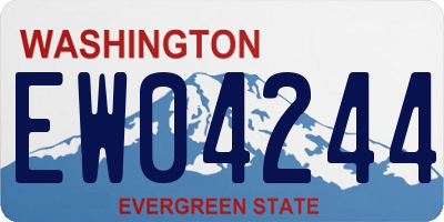 WA license plate EW04244