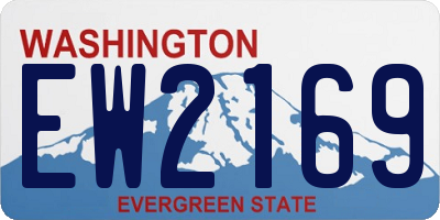 WA license plate EW2169