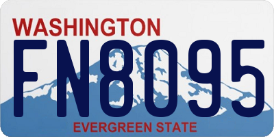 WA license plate FN8095