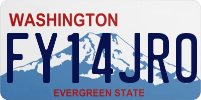 WA license plate FY14JRO