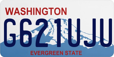 WA license plate G621UJU