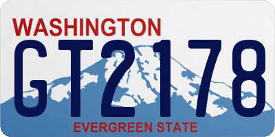 WA license plate GT2178