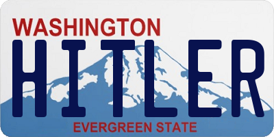 WA license plate HITLER