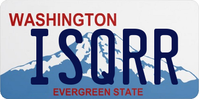 WA license plate ISQRR