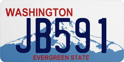 WA license plate JB591