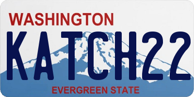 WA license plate KATCH22