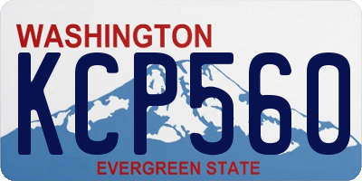 WA license plate KCP560