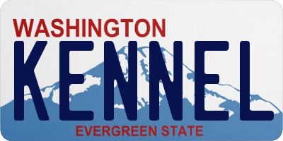 WA license plate KENNEL