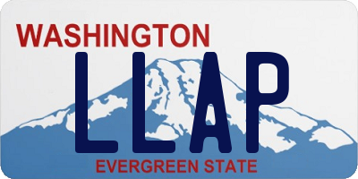 WA license plate LLAP