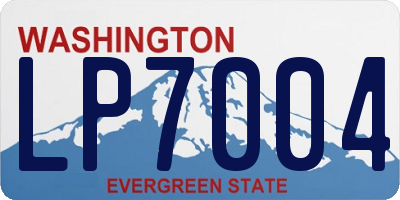 WA license plate LP7004