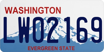 WA license plate LW02169