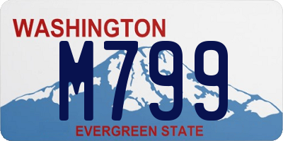 WA license plate M799