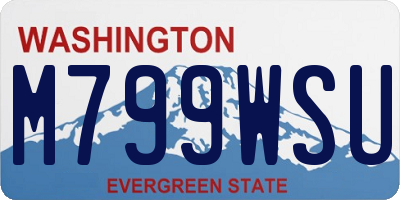 WA license plate M799WSU