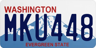 WA license plate MKU448