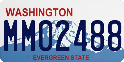 WA license plate MM02488