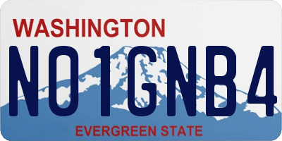 WA license plate N01GNB4