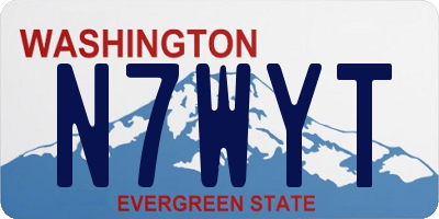 WA license plate N7WYT