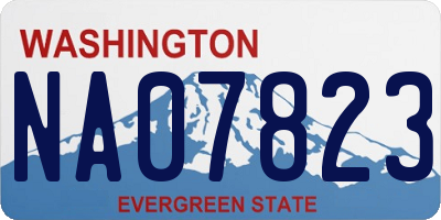 WA license plate NA07823