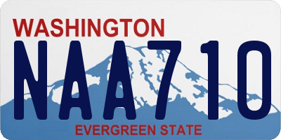 WA license plate NAA710