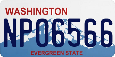 WA license plate NP06566