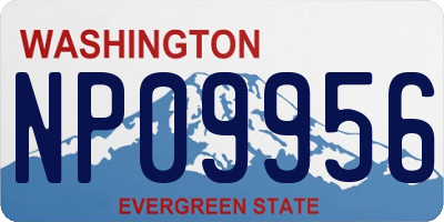 WA license plate NP09956