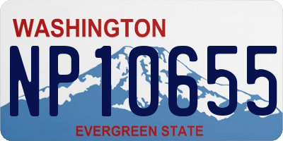 WA license plate NP10655