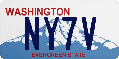 WA license plate NY7V