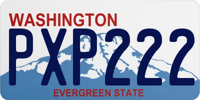 WA license plate PXP222