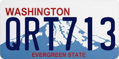 WA license plate QRT713