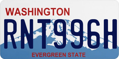 WA license plate RNT996H