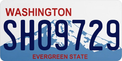 WA license plate SH09729