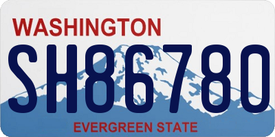 WA license plate SH86780