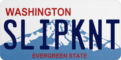 WA license plate SLIPKNT