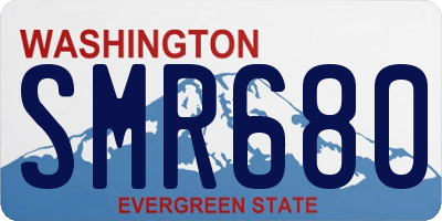 WA license plate SMR680