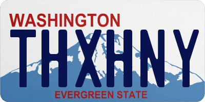 WA license plate THXHNY