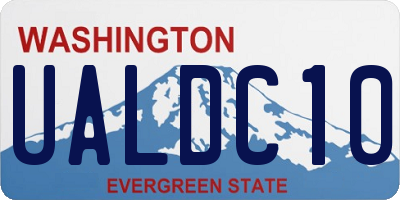 WA license plate UALDC10