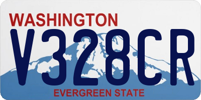 WA license plate V328CR