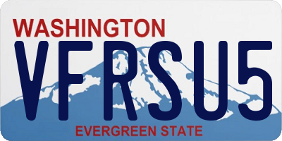 WA license plate VFRSU5