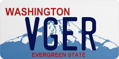 WA license plate VGER