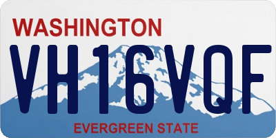 WA license plate VH16VQF