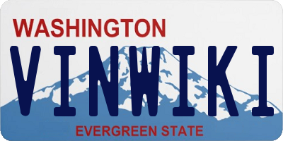 WA license plate VINWIKI