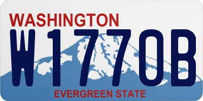 WA license plate W1770B