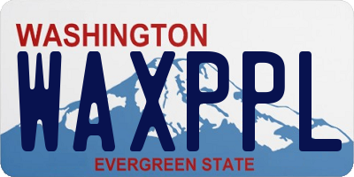 WA license plate WAXPPL